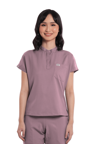 Airstretch® Custom Fit Cap Sleeve Women Scrub Top