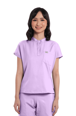 Airstretch® Custom Fit Cap Sleeve Women Scrub Top