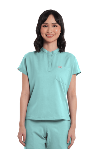 Airstretch® Custom Fit Cap Sleeve Women Scrub Top