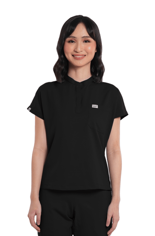 Airstretch® Custom Fit Cap Sleeve Women Scrub Top