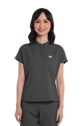 Airstretch® Custom Fit Cap Sleeve Women Scrub Top