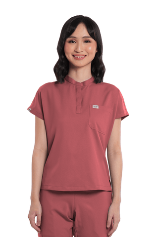 Airstretch® Custom Fit Cap Sleeve Women Scrub Top