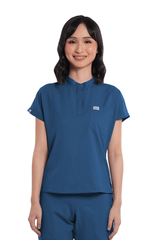 Airstretch® Custom Fit Cap Sleeve Women Scrub Top