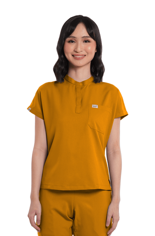 Airstretch® Custom Fit Cap Sleeve Women Scrub Top