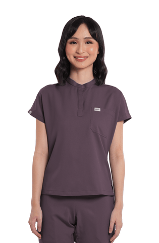 Airstretch® Custom Fit Cap Sleeve Women Scrub Top
