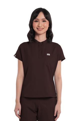 Airstretch® Custom Fit Cap Sleeve Women Scrub Top