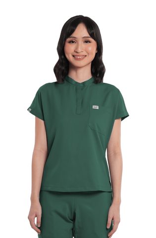 Airstretch® Custom Fit Cap Sleeve Women Scrub Top