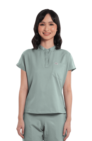 Airstretch® Custom Fit Cap Sleeve Women Scrub Top