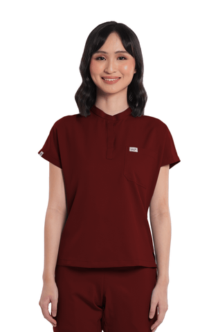 Airstretch® Custom Fit Cap Sleeve Women Scrub Top