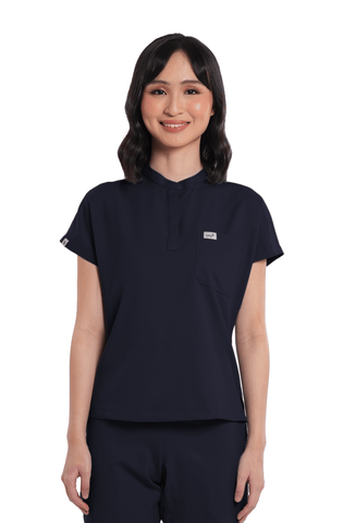 Airstretch® Custom Fit Cap Sleeve Women Scrub Top