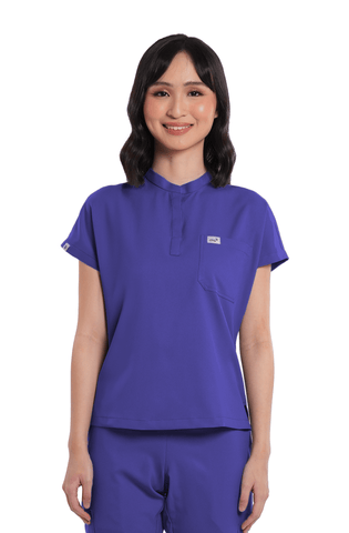 Airstretch® Custom Fit Cap Sleeve Women Scrub Top