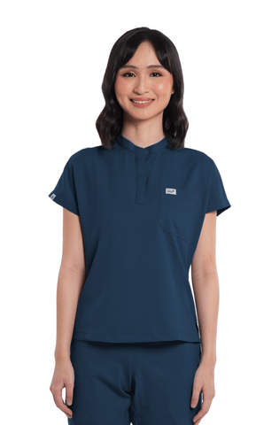 Airstretch® Custom Fit Cap Sleeve Women Scrub Top