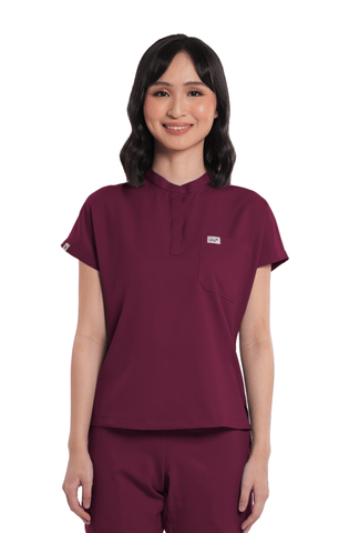 Airstretch® Custom Fit Cap Sleeve Women Scrub Top