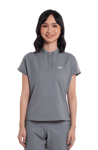 Airstretch® Custom Fit Cap Sleeve Women Scrub Top