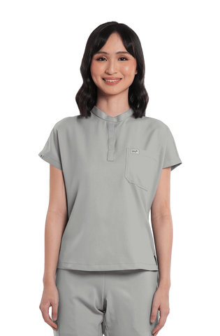 Airstretch® Custom Fit Cap Sleeve Women Scrub Top