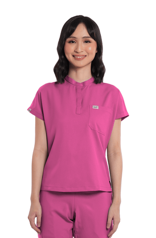Airstretch® Custom Fit Cap Sleeve Women Scrub Top