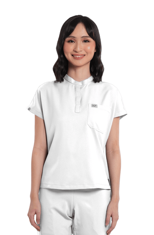Airstretch® Custom Fit Cap Sleeve Women Scrub Top