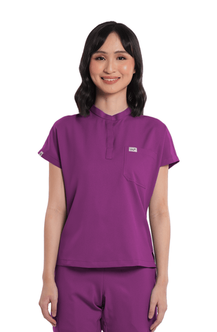 Airstretch® Custom Fit Cap Sleeve Women Scrub Top