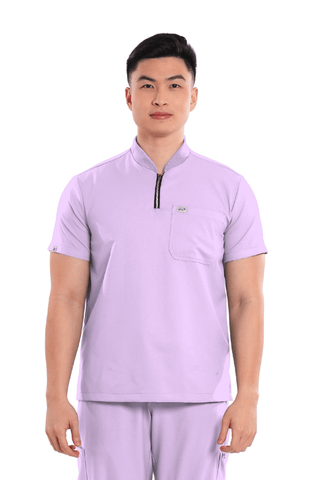 Airstretch® Custom Fit Half Zipped Men Scrub Top