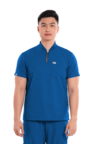 Airstretch® Custom Fit Half Zipped Men Scrub Top