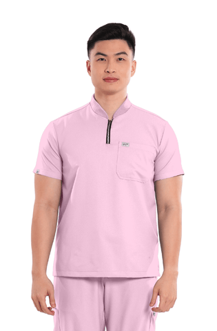 Airstretch® Custom Fit Half Zipped Men Scrub Top