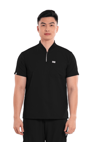 Airstretch® Custom Fit Half Zipped Men Scrub Top