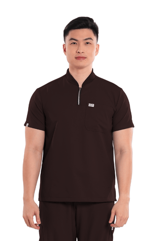 Airstretch® Custom Fit Half Zipped Men Scrub Top