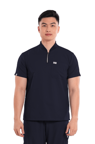 Airstretch® Custom Fit Half Zipped Men Scrub Top