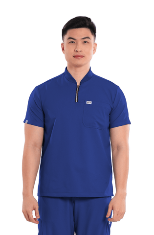 Airstretch® Custom Fit Half Zipped Men Scrub Top