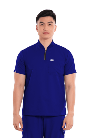 Airstretch® Custom Fit Half Zipped Men Scrub Top