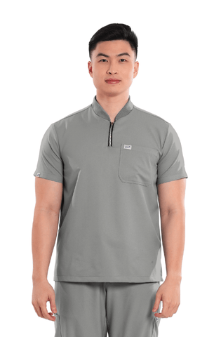 Airstretch® Custom Fit Half Zipped Men Scrub Top