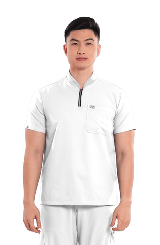 Airstretch® Custom Fit Half Zipped Men Scrub Top
