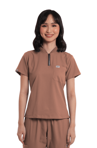 Airstretch® Custom Fit Half Zipped Women Scrub Top