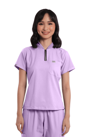 Airstretch® Custom Fit Half Zipped Women Scrub Top