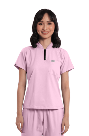 Airstretch® Custom Fit Half Zipped Women Scrub Top
