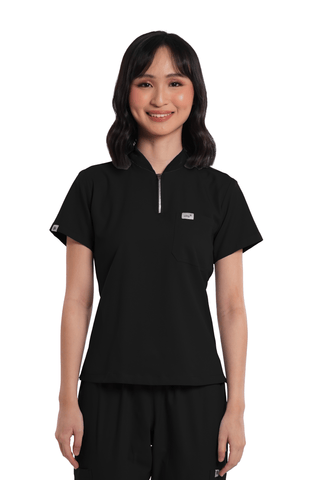 Airstretch® Custom Fit Half Zipped Women Scrub Top