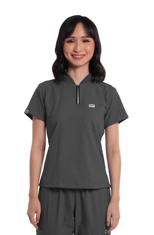 Airstretch® Custom Fit Half Zipped Women Scrub Top