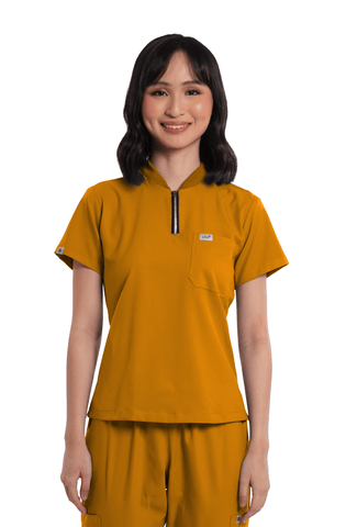 Airstretch® Custom Fit Half Zipped Women Scrub Top