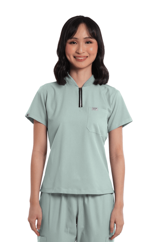 Airstretch® Custom Fit Half Zipped Women Scrub Top