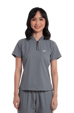 Airstretch® Custom Fit Half Zipped Women Scrub Top