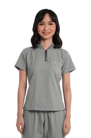Airstretch® Custom Fit Half Zipped Women Scrub Top