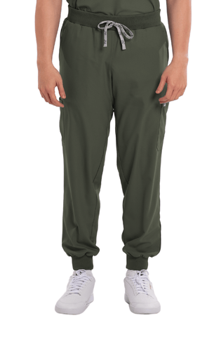 Airstretch® Custom Fit Knitted Jogger Men Scrub Pants