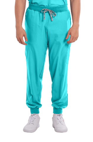 Airstretch® Custom Fit Knitted Jogger Men Scrub Pants