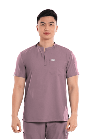 Airstretch® Mandarin Men Scrub Top