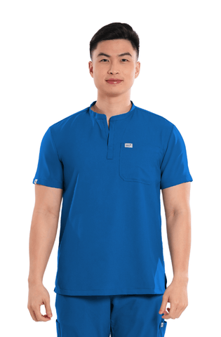 Airstretch® Custom Fit Mandarin Men Scrub Top