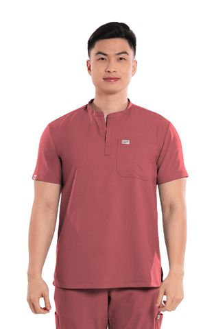 Airstretch® Mandarin Men Scrub Top