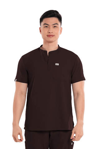 Airstretch® Custom Fit Mandarin Men Scrub Top