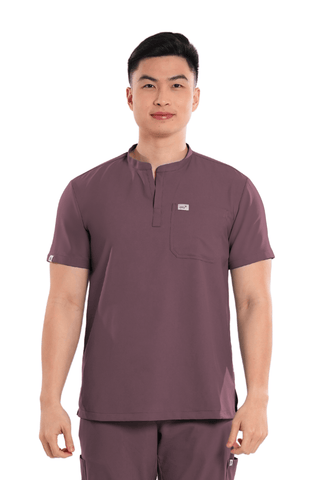 Airstretch® Mandarin Men Scrub Top