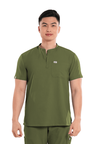 Airstretch® Mandarin Men Scrub Top