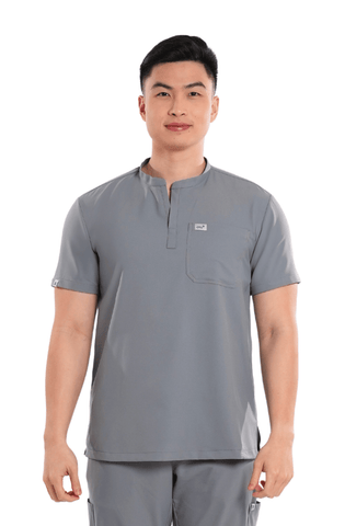 Airstretch® Mandarin Men Scrub Top